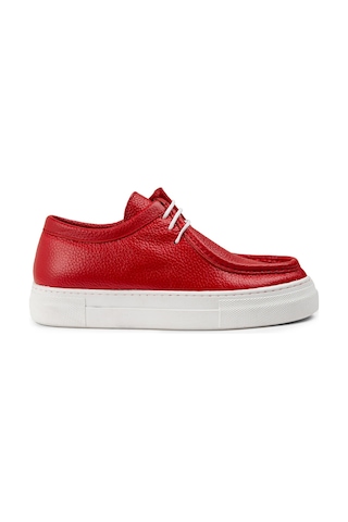 Deery Hakiki Deri Kırmızı Kadın Sneaker - Z1682zkrmc01 Kırmızı