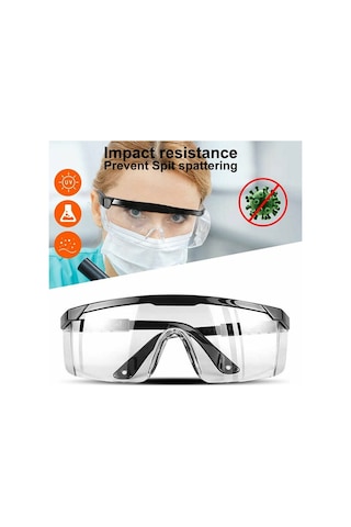 Makroyapimarket Eltos Batu Koruyucu Gözlük-Şeffaf Çalişma Gözlüğü Genel Kullanım