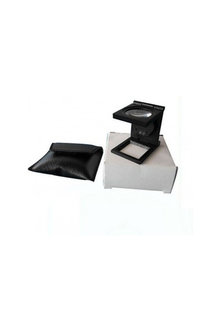 Özel Üretim Okuma Aracı Hobi Aleti -25x25 Mm Full Çelik Kaplı Katlamalı Büyüteç Th-9005b