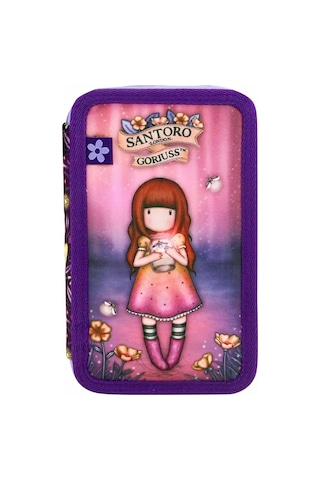 Santoro Gorjuss Firefly Dawn 3 Katlı İçi Dolu Kalem Çantası 607gj34 Çok Renkli