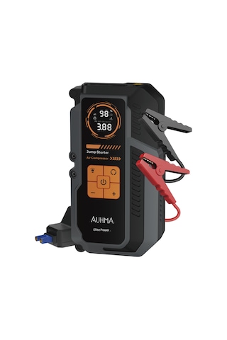 Auhma A9944 Araç Takviye Cihazı & Hava Kompresörü 16000mah Powerbankli 150 Psı Akıllı Akü Booster Ta