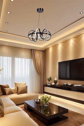 Ey Shop Siyah Çember Model 3 Renk Led Avize Beyaz&sarı&günışığı Siyah