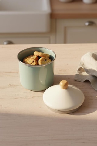 Bambum Nostalji - Ahşap Saplı Baharatlık Açık Yeşil 12 Cm Açık Yeşil