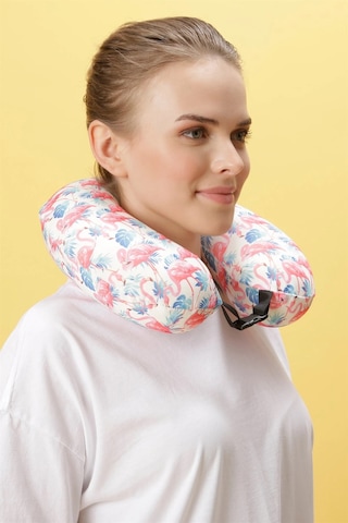 Ortopedik Seyahat Yastığı Visco Boyun Yastığı - Flamingo