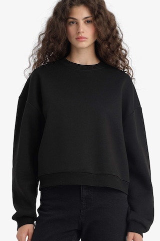 Defacto Siyah Kadın Sweatshirt D6645ax/bk81 Siyah