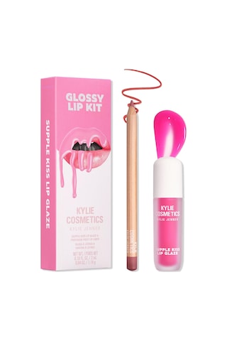 Kylie Glossy Lip Kit Dudak Kalemi Ve Parlatıcı Set Candy Pink 811 Candy Pink