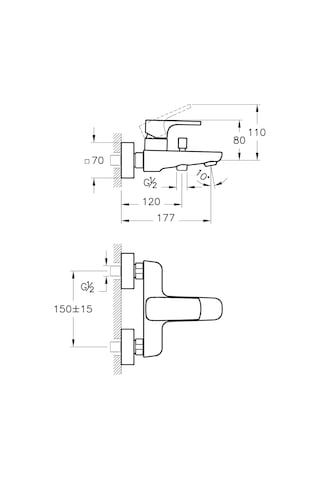 Artema Sento Banyo Bataryası A42516 Krom