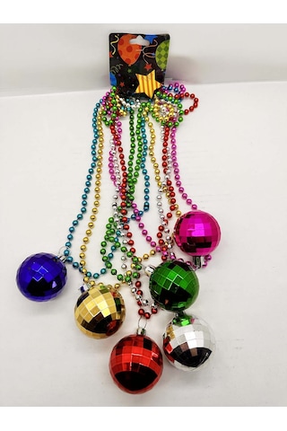 Disko Topu Kolye Seti 6 Adet