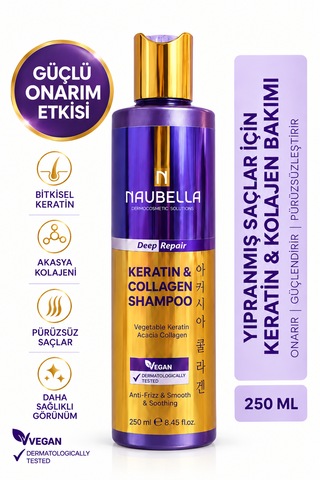 Kolajen & Keratin Şampuan 250 Ml Tüm Saçlar