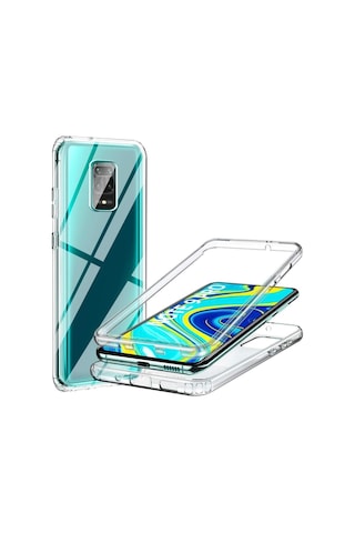 Xiaomi Redmi Note 9 Pro Kilif 360 Seffaf Ön Arka Silikon 399316499