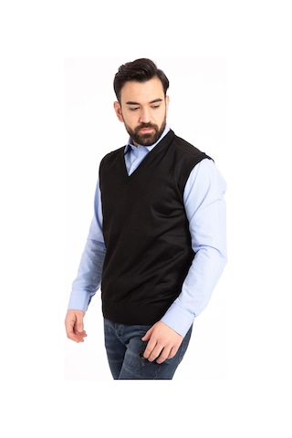 Erkek İnce Yün Triko Örgü Regular Kalıp Baba Süveter 5120 - S