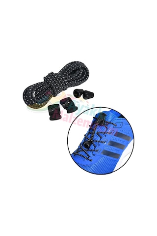 Akıllı Kilitli Elastik Ayakkabı Bağcık 100 CM Video Tanıtımlı