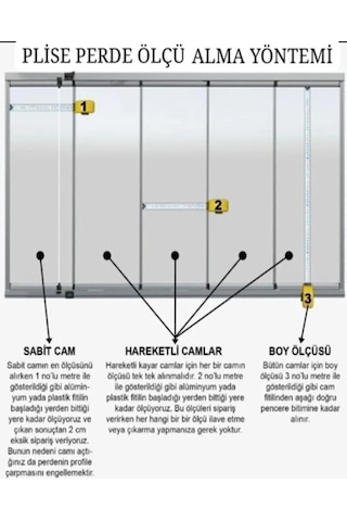 Plise Katlanır Cam Balkon Perdesi - Ofis Perdesi - Mutfak Perdesi - Salon Perdesi Kahverengi Kahverengi