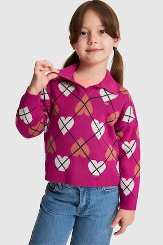 U.s. Polo Assn. Kız Çocuk Fuşya Kazak /triko 50314353-vr023 Fusya