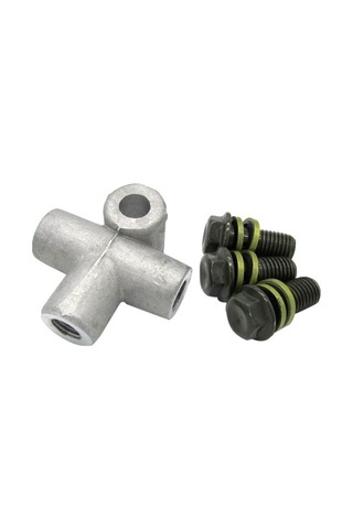 Didadodo Moped Offroad Bikes İçin 3 Yollu 10mm Hidrolik Fren Hortumu Adaptörü Evrensel Altın Altın