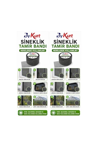 Sineklik Tamir Bandı Kes Yapıştır Onar Pratik Bant 2 Adet