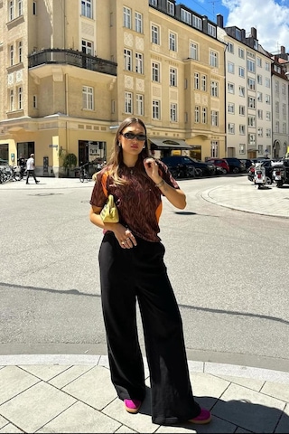 Madmext Siyah Bol Paça Kadın Eşofman Altı Mg2279 Siyah