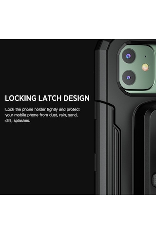 Qingmipy Bisiklet Motor Scooter Telefon Tutucu, Su Geçirmez Kasa, 360 Döner, Tpu Dokunmatik Ekran, 5.5-6.8" Telefonlar İçin, Direk Uyumlu M18l