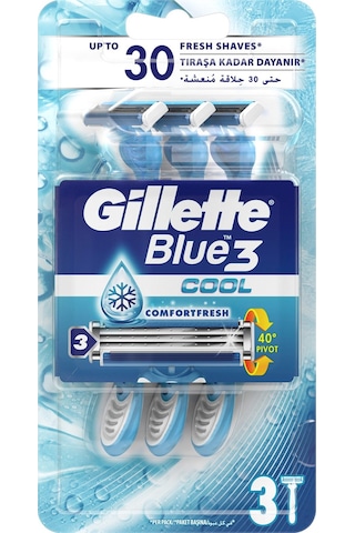 Gillette Blue3 Cool Tıraş Bıçağı 3'lü