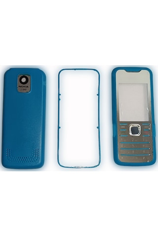 Nokia 7210s Kapak Nokia 7210s Uyumlu Mavi Ön Kapak Arka Kapak Ve