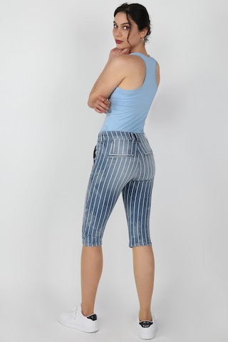 Balins Kadın Çizgili Capri Lzr Ağart Mavi