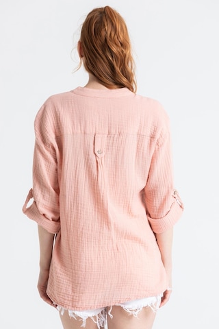 Uzun Kol Müslin Asu Bluz Pudra Pdr-pudra