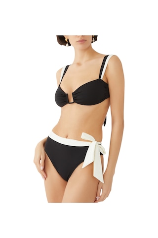 Away That Day Klasik Bağlamalı Bikini Üstü Siyah