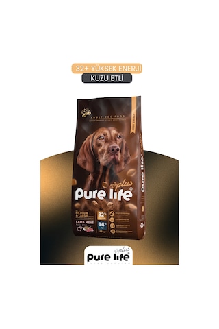 Pure Life Plus Kuzu Etli Yüksek Enerjili Yetişkin Köpek Maması 15 KG