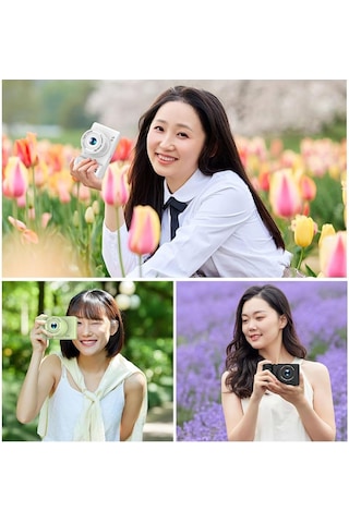 1080p Kids Dijital Kamera Çocuklar İçin Tripod Mini Video Kameralı 12mp 2.4 İnç Ips Ekran