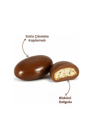 Sütlü Çikolatalı Bisküvi Draje 250 G