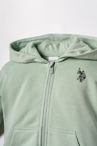 U.S. Polo Assn. Nakışlı Kız Bebek Yeşil Uzun Kol Pijama Takım Usb3246-c-v1 Usb3246-c-v1
