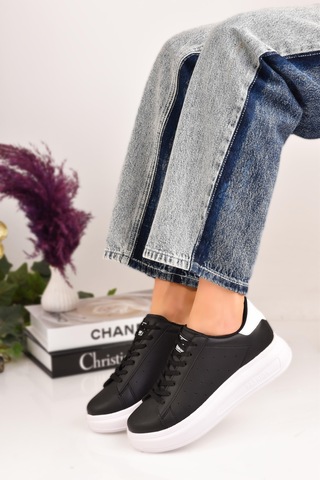 Siyah Kadın Spor Sneaker Casuel Günlük Ayakkabı 001
