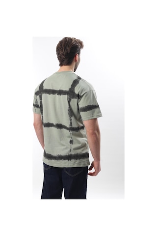 Madmext Mint Yeşili Bisiklet Yaka Baskılı Basic Erkek T-shirt E7109 Mint Yeşili Mint