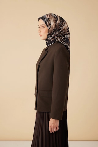 Maisa Devran Tivil İpek Eşarp 90 90 Cm - Acı Kahve 6721 Acı Kahve