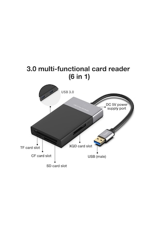 Romix 3.0 Multi-Functional Card Reader (6İn1)