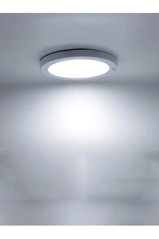 Lexroo 20w Gece Gündüz Sensörlü Sıva Üstü Tavan Armatür Cata Bologna Slim Kasa Panel Led Armatür Alüminyum