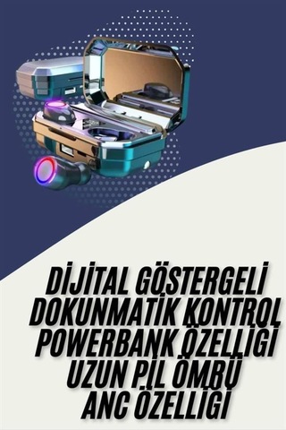 Bluetooth Kulaklık Android Ve İos Uyumlu Anc Özellikli Dijital Şarj Göstergeli - Diğer