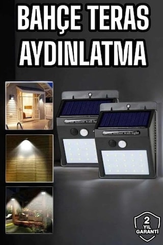 Solar Lamba Giriş, Bahçe Yol Avlu Hareket Sensörlü Led Parlak Gece Su Geçirmez Diğer