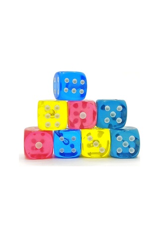 Renkli Okey Zarı , Masa Oyunları Zarı - 2 Adet