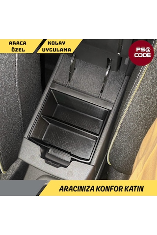 Renault Captur Orta Konsol Düzenleyici - Organizer 2020 İle 2026 Arası Uyumlu