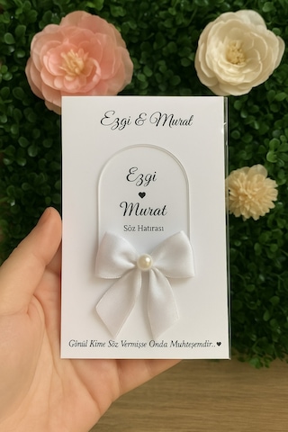 Uv Baskı Pleksi Magnet Söz, Nişan, Nikah, Düğün, Kına 10 Adet Hasır