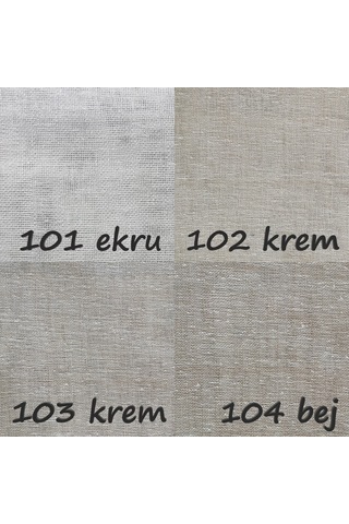 Keten Düz Tül Ithal Vip Serisi Extra Kaliteli (504014512)