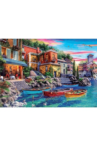 Educa 3000 Parça Como'da Günbatımı Manzarası Puzzle