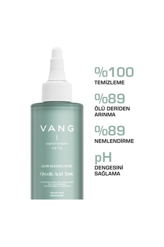 Vang Glikolik Asit Tonik Canlandırıcı Ve Gözenek Sıkılaştırıcı Tonik, Tüm Ciltler İçin 200 Ml