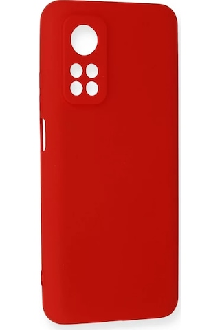 Newface Xiaomi Mi 10t Kılıf Nano İçi Kadife Silikon - Kırmızı