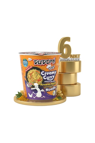 Dudomi Bardak Kremalı Körili Tavuk 6x80 Gr