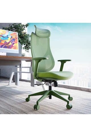 Rio Ergonomik Çalışma Koltuğu Yeşil
