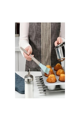 Ikea Bakglad Silikon Yumurta Hamur Pasta Fırçası Bej Mavi 26 Cm Bn60485551 Çok Renkli