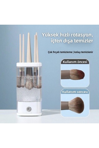 Usb Kablolu Elektrikli Makyaj Fırçası Yıkama Ve Temizleme Makinesi
