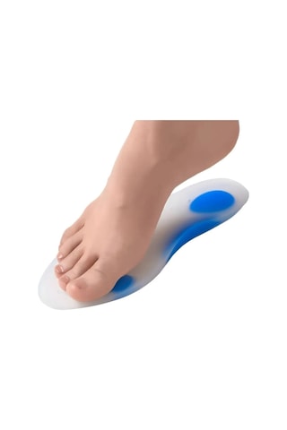 Prolife Ark Takviyeli Ortopedik Silikon Tabanlık Düz Taban-içe Basma-basınç Azaltma Koruma 37-38 No